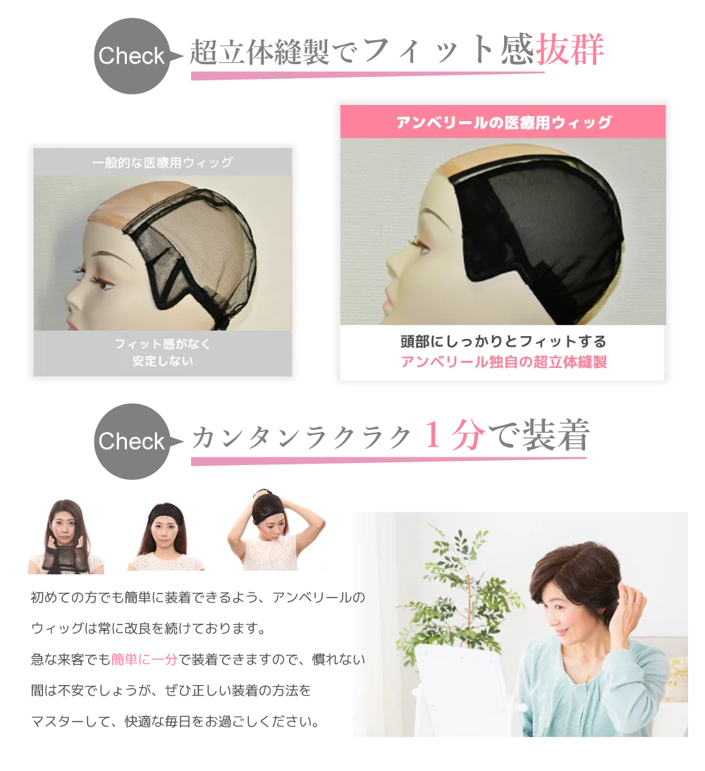 フィット感の違い