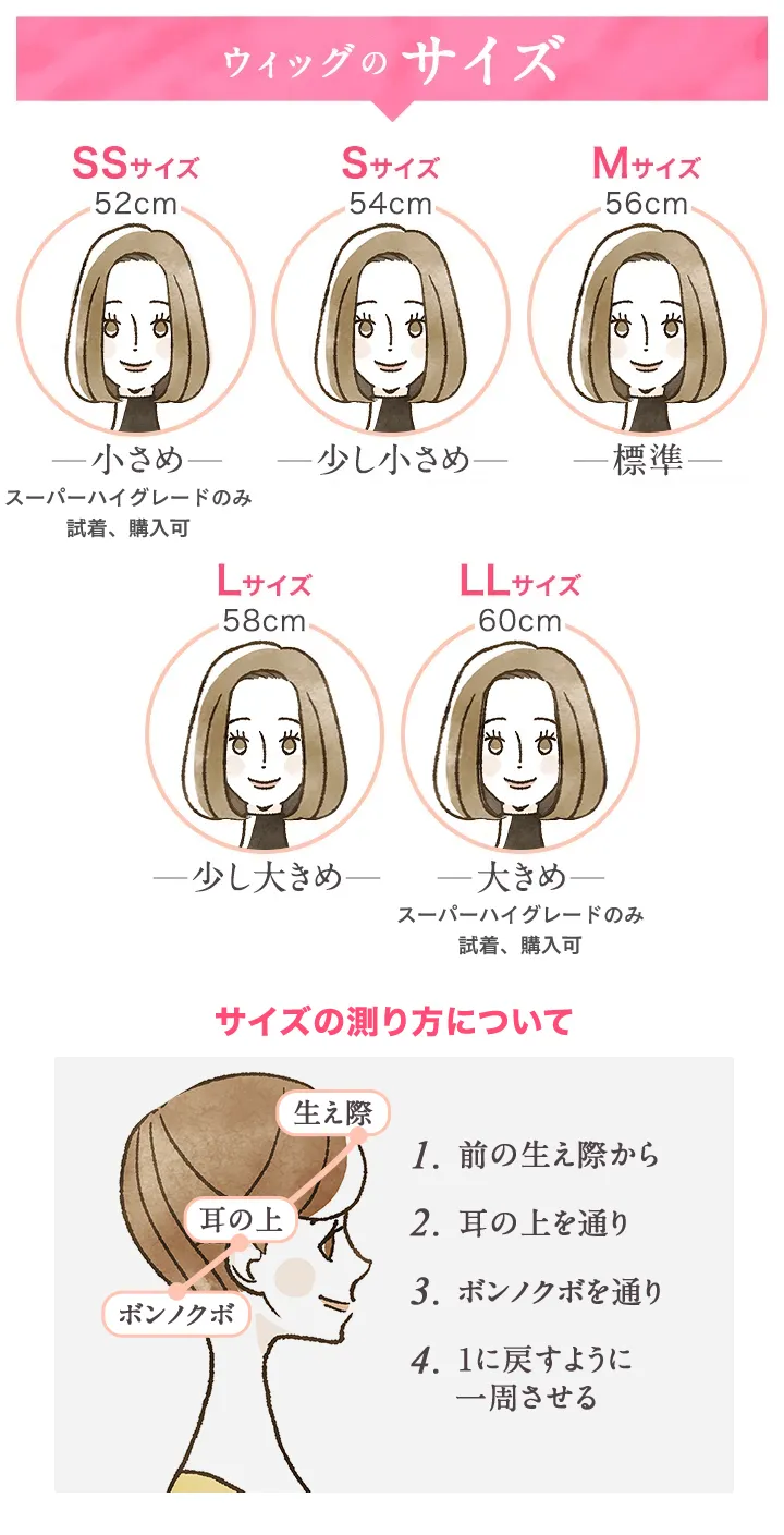 カラーとサイズ