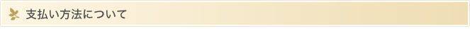 支払い方法について