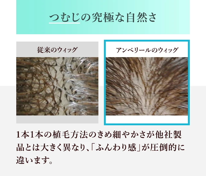つむじの究極な自然さ｜医療用ウィッグのアンベリール