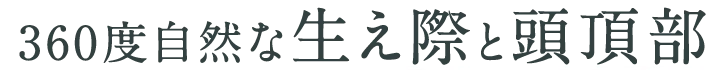 360度自然な生え際と頭頂部｜医療用ウィッグのアンベリール