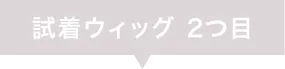 試着ウィッグ 2つ目