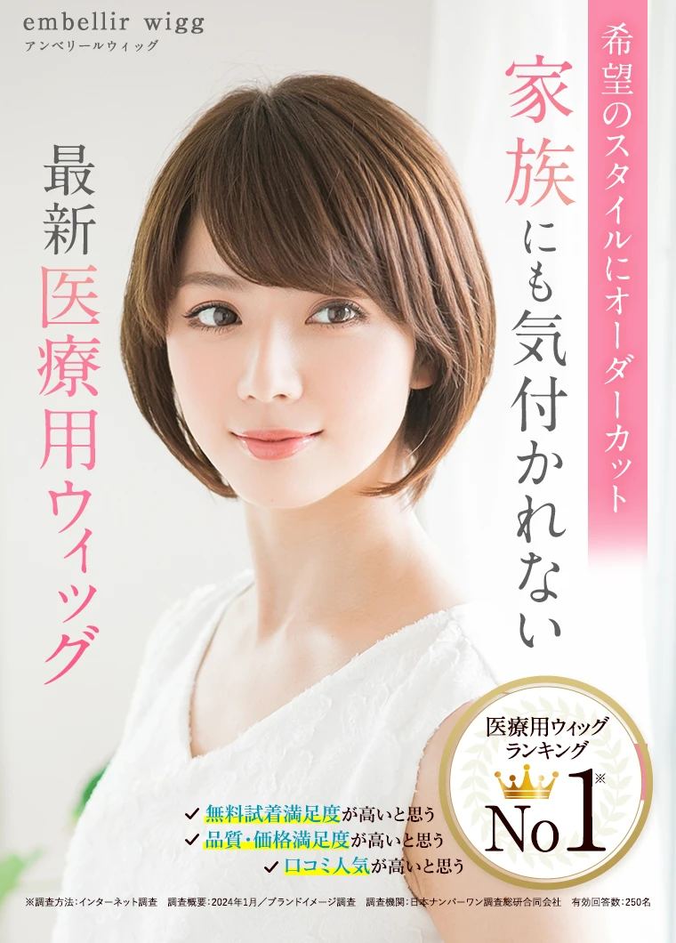 ウィッグ　アンベリール　Em-63B　マッシュボブ　スーパーハイグレード 医療用ウィッグ アンベリール スーパーハイグレード 丸みボブ ウィッグ