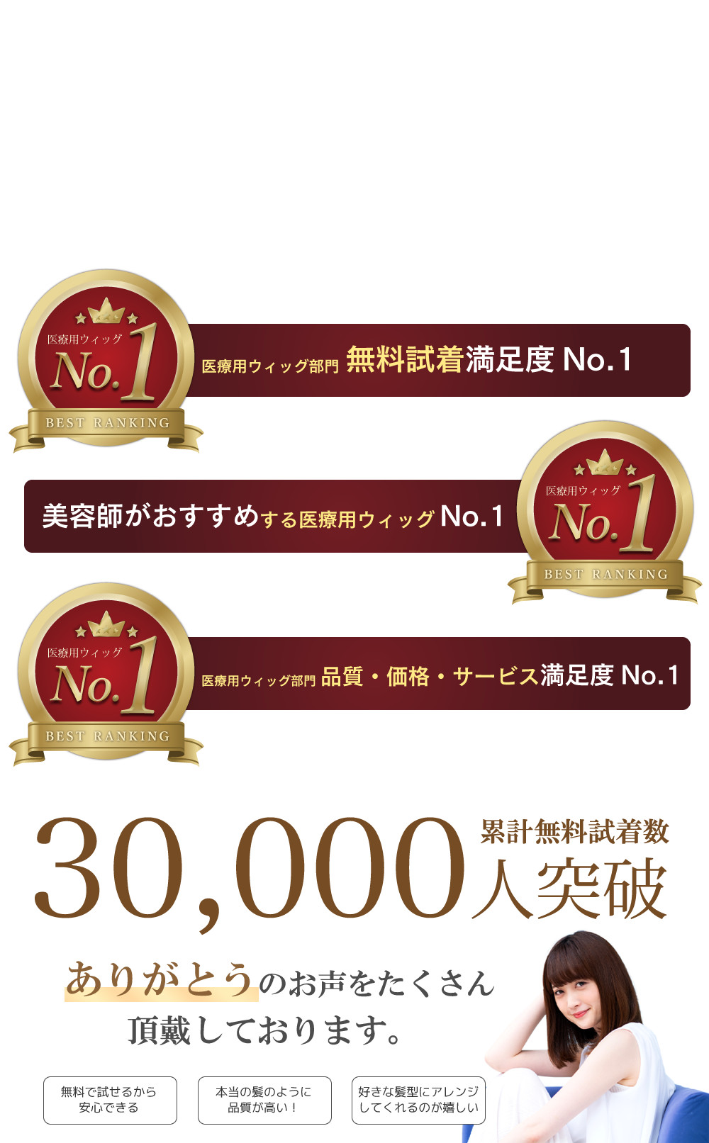 おかげさまで三冠獲得