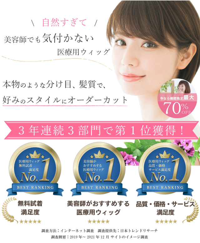 医療用ウィッグ・女性用かつらの通販とレンタルがおすすめ|アンベリール
