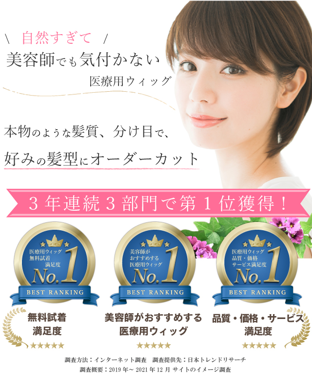 医療用ウィッグ・女性用かつらの通販とレンタルがおすすめ｜アンベリール